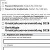 Umsatzsteuer-Voranmeldung Formular U30 für 2026 (Österreich)